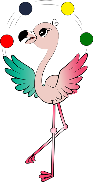 Juggling Flamingo